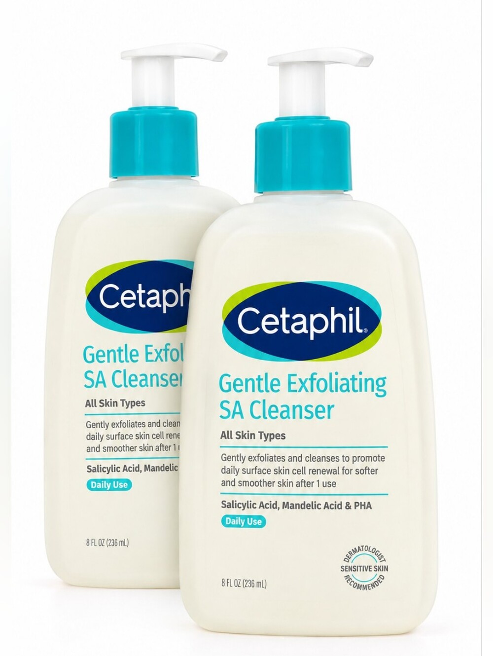 $7 When Bundled with $8+ Cetaphil Gentle Exfoliating SA Cleanser 8oz - ONE